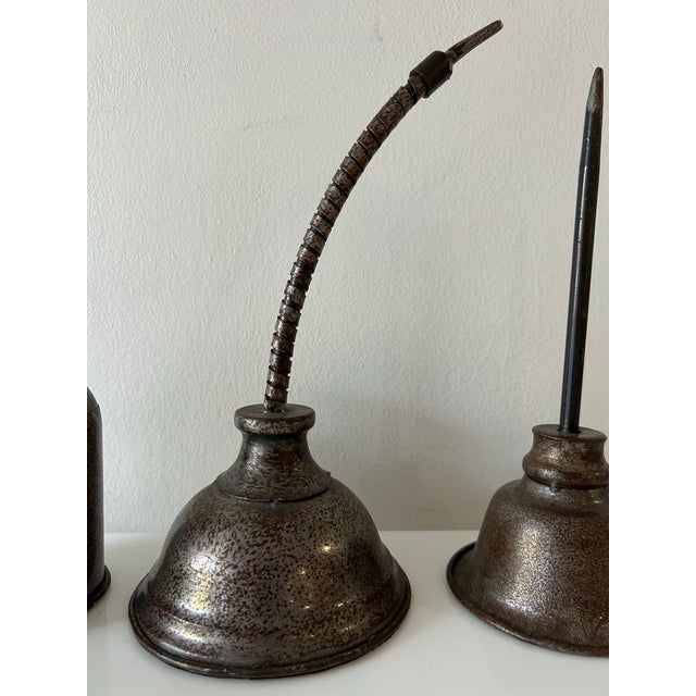 Vintage Style Collection of Oil Cans- Ballard Designs For Sale - Image 11 of 11