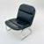 Black Mid-Century Bauhaus Tubular Lounge Chair in Black Leather, 1980s For Sale - Image 8 of 11