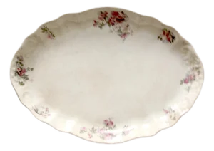 Antique Lamberton Maddock Floral Porcelain Platter