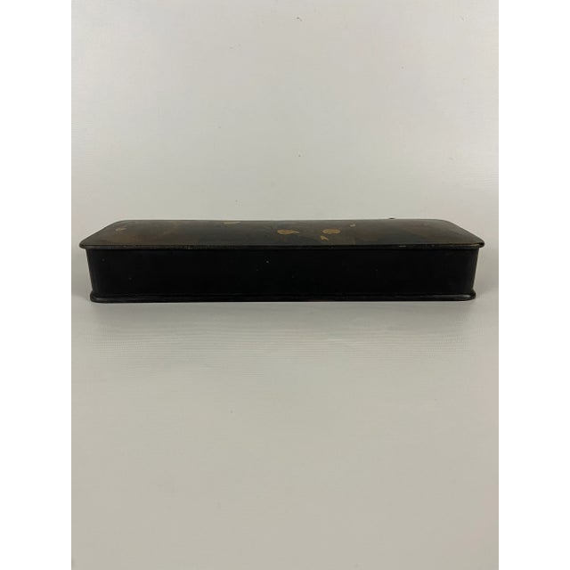 Antique Japanese Lacquer Box For Sale - Image 4 of 11