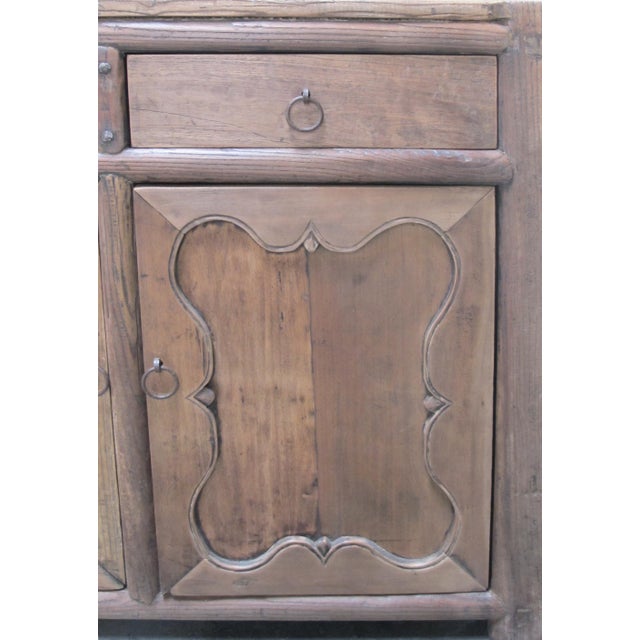 Brown Rustic 17th Century Elm Sideboard For Sale - Image 8 of 11