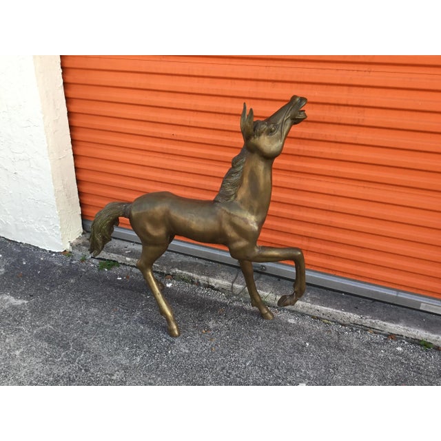 Vintage Bronze Horse Statue For Sale - Image 10 of 10