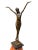 A stunning art deco style bronze ballerina on marble base, artist j.b deposee. The artist has captured a beautiful scene,...