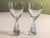 Set of 2 vintage Holmegaard wine glasses in excellent condition. Glasses measure 6.5" tall by 3" diameter.