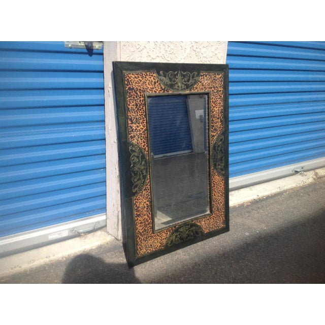 Wood John Richard Designer Mirror For Sale - Image 7 of 7