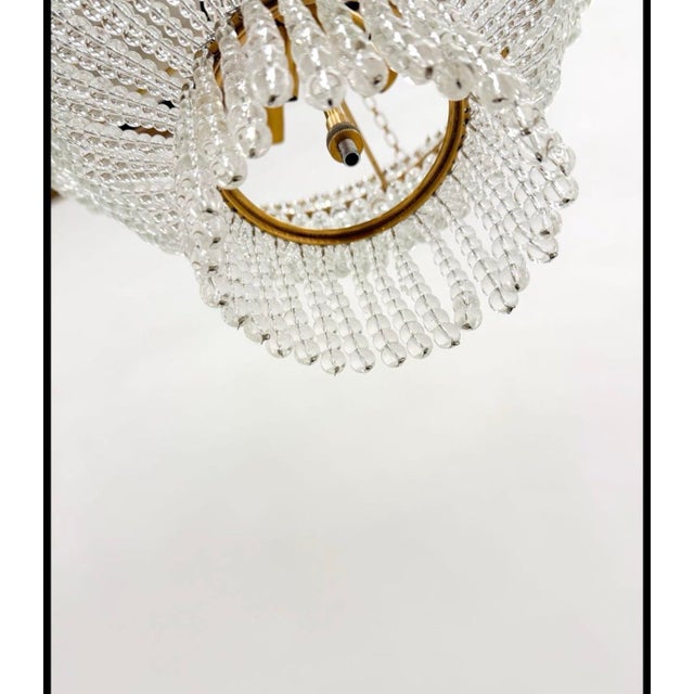 Art Nouveau Visual Comfort Aerin Jacqueline Glass Beaded Glass Chandelier For Sale - Image 3 of 6