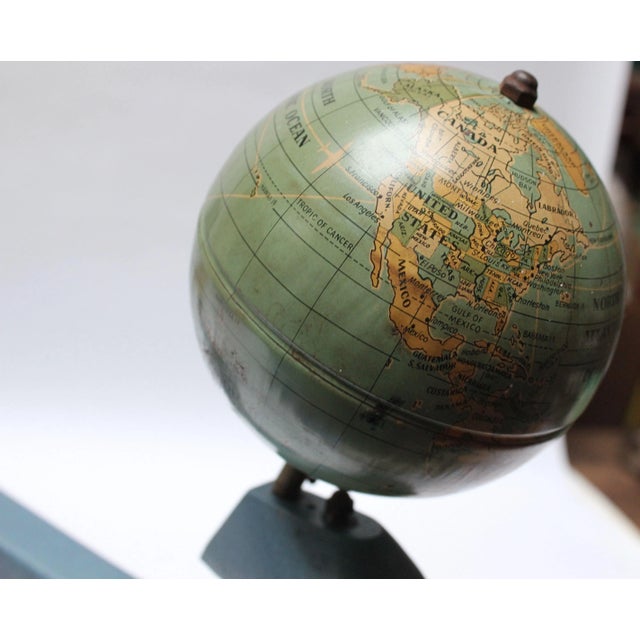 Blue Vintage Industrial Style Manually Operational Astrological Planetarium For Sale - Image 8 of 13