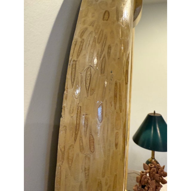 Karl Springer 1970s Tessellated Bone Monumental Mirror After Karl Springer For Sale - Image 4 of 10