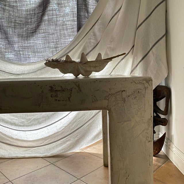 20th Century Modern Painted Parson Dining Table For Sale - Image 9 of 12