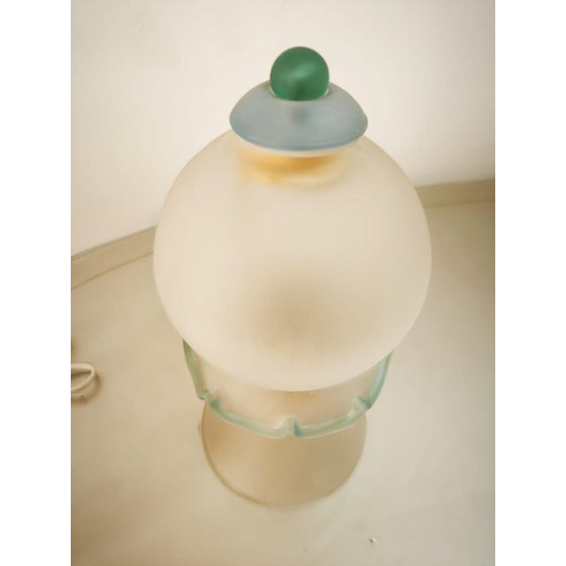 Table Lamp in Satin Murano Glass For Sale - Image 13 of 18