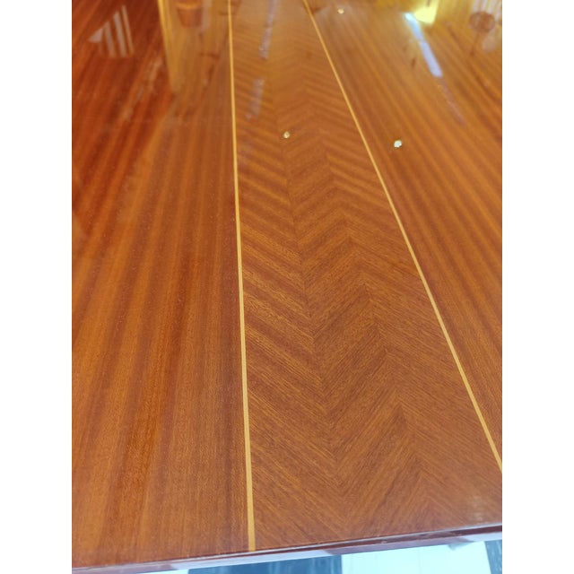 Mid-Century Coffee Table with Compass Legs, 1950s For Sale - Image 10 of 14