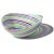 Abstract Vintage Murano Dino Martens Red Blue White Copper Aventurine Swirl Italian Art Glass Ribbons Dish Bowl For Sale - Image 3 of 11