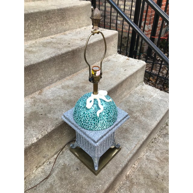 1980s Vintage Chapman Topiary Planter Lamp For Sale - Image 12 of 13
