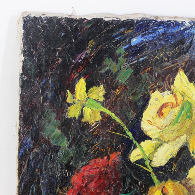 Nandor Vagh Weinmann Impasto Floral Still Life Oil Painting For Sale In New York - Image 6 of 11