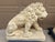 French Country Monumental Neoclassical Cast Stone Garden Lions, a Pair For Sale - Image 3 of 15