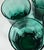 Glass Icy Paneled Emerald Lowballs- Set of Four For Sale - Image 7 of 11