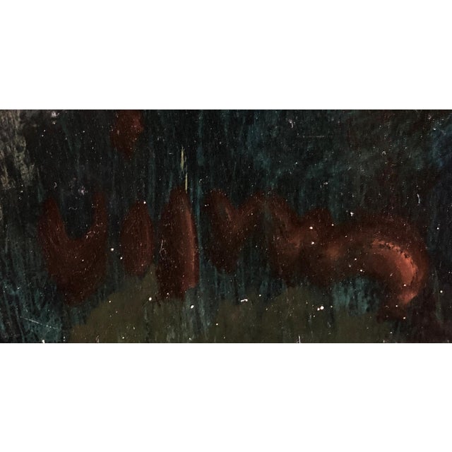 Sylvain Vigny, Portrait of Woman with Hat, Oil Painting, 1950s, Framed For Sale - Image 12 of 13