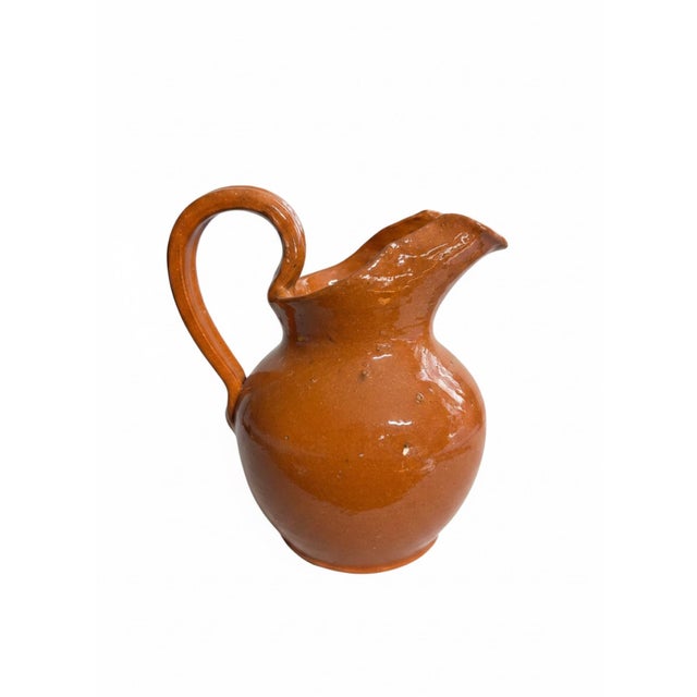 Art Deco Vintage 2008 Neolia Cole Signed & Inscribed North Carolina Pottery Pitcher For Sale - Image 3 of 8