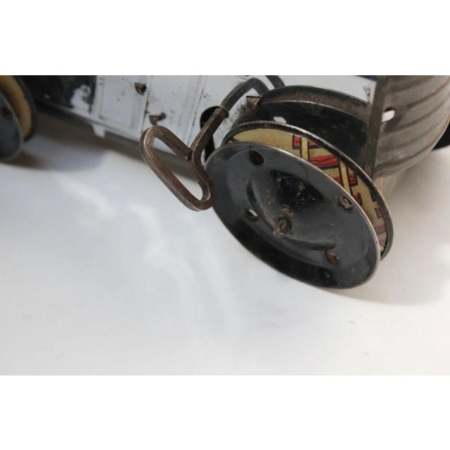 Vintage Metal Windup Model Car For Sale - Image 9 of 12