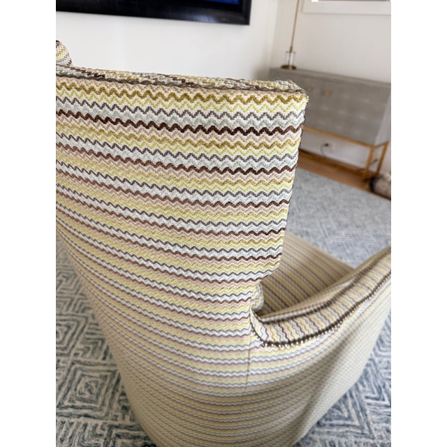 2020s Pair Duralee Swivel Chairs For Sale - Image 5 of 12