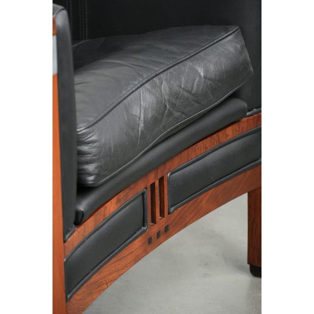 Art Deco Decoforma Series Armchair in Black Leather from Schuitema For Sale - Image 12 of 13