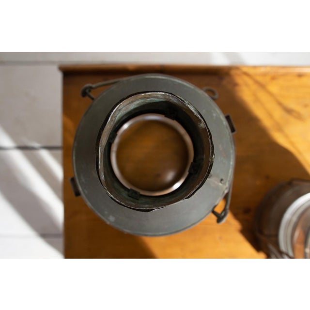 Copper Naval Lanterns, 1900s, Set of 2 For Sale - Image 10 of 12