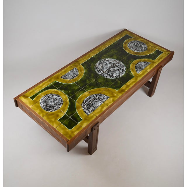 Ceramic Coffee Table by Jean Dasti, Vallauris, France, 1950s For Sale - Image 6 of 18