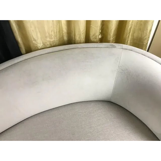 Textile 1980s Contemporary Dana Interlude Curved Modern Right Curved Chaise Lounge For Sale - Image 7 of 11