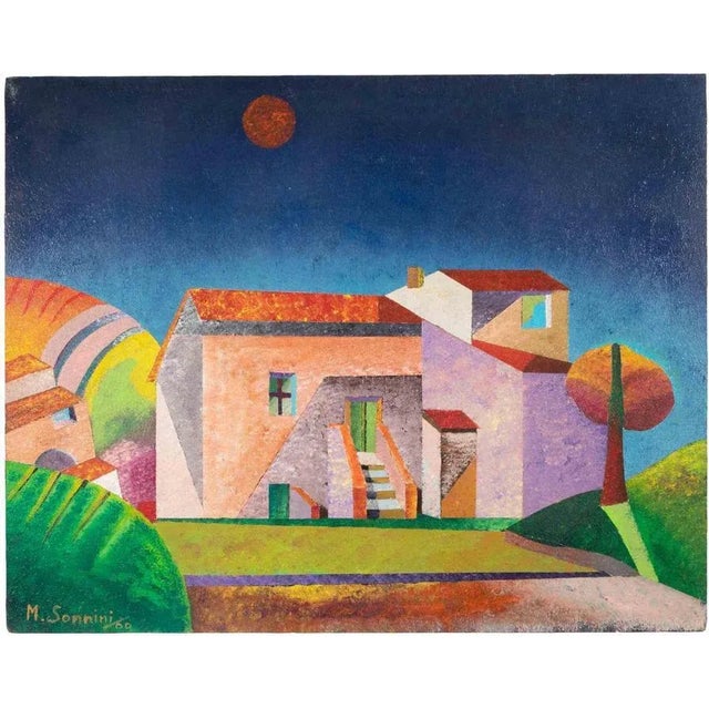 2000 - 2009 Massimo Sonnino, Landscape, Oil Painting, 2000 For Sale - Image 5 of 5