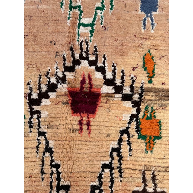 Mid-Century Vintage Moroccan Rug For Sale - Image 9 of 10