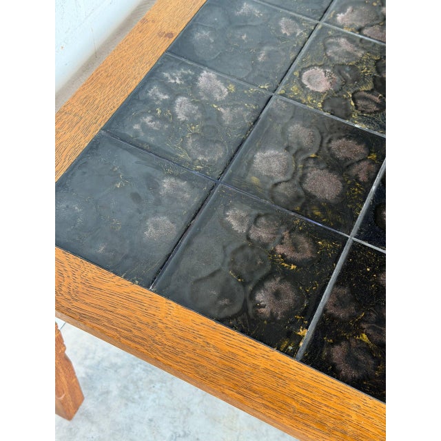 Black Henning Kjærnulf Black Tiles Coffee Table Danish Mid-Century Modern 1960s For Sale - Image 8 of 10