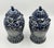 Mid 20th Century Pair of Chinese Style Blue and White Porcelain Temple Ginger Jars For Sale In Los Angeles - Image 6 of 18