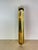 Substantial vintage shoehorn in solid brass with a warm, unlacquered patina and a graceful curled hook at the top for...