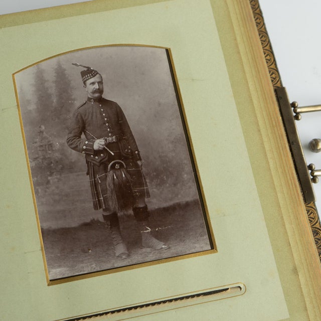Antique Victorian Green Crocodile Skin Leather Photograph Album and Contents, Late 19th Century For Sale - Image 17 of 17