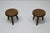 Brown Vintage Low Stools by Charlotte Perriand, 1960s, Set of 2 For Sale - Image 8 of 14