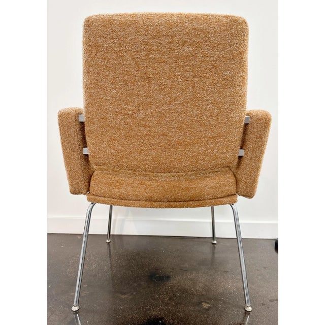 Metal Pair of Mid-Century Modern Armchairs by Jg Furniture For Sale - Image 7 of 8