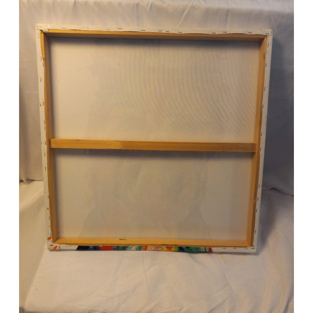 2020s Large Multi-Colorful Puppy Oil Painting For Sale - Image 5 of 5