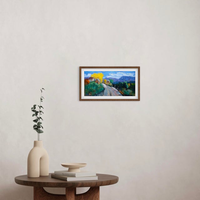 "Arroyo Seco Taos Valley" Contemporary Southwestern Landscape Oil Painting For Sale - Image 11 of 13