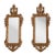Pair Italian Gilt Wood Gold Finish Decorative Wall Mirrors For Sale