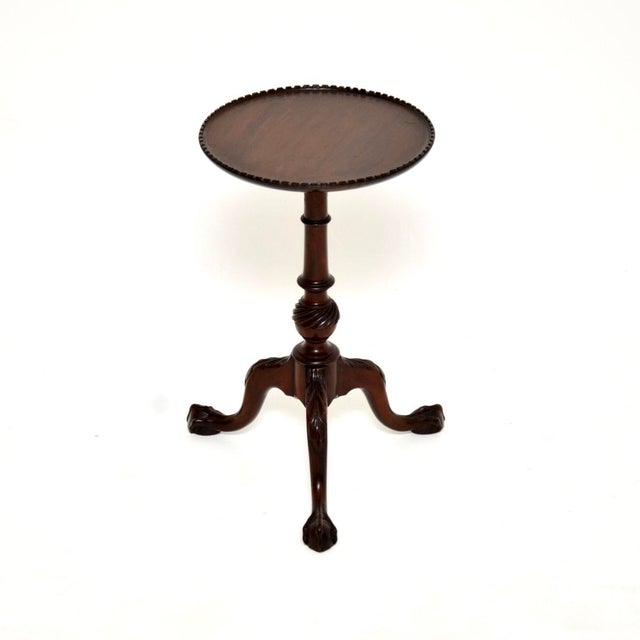 Wood Antique Georgian Wine Table, 1900s For Sale - Image 7 of 7