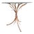 Hollywood Regency Gold Sheaf of Wheat Accent Table For Sale
