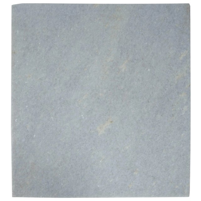 Stephanik Marble & Leather Magazine Table, Off-White For Sale - Image 9 of 11