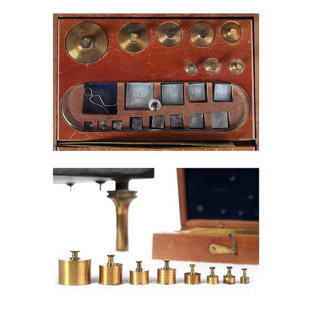 Laboratory Brewer Frères Scale, 1930s For Sale - Image 3 of 7