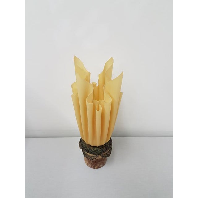 1970s Modern Draped Torch Table Lamp by Georgia Jacob, France For Sale - Image 5 of 6