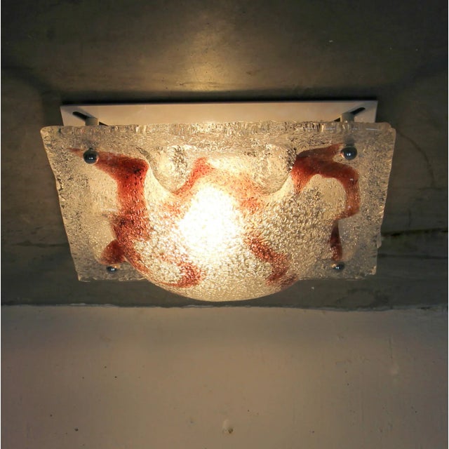 1970s Murano Mazzega Glass Lamp, 1970s For Sale - Image 5 of 6