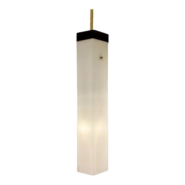 Italian Suspended Light in Opaline, 1960s For Sale - Image 11 of 11