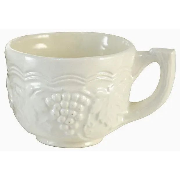 Antique White Grape Tray With Cup - Set of 4 For Sale - Image 4 of 5