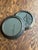 Late 20th Century Pair of Small Vintage Metal Porthole Wall Mirrors For Sale - Image 5 of 11