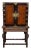 Antique English Victorian Marsh, Jones, Gribb & Co. Maple & Zebra Wood Bar Cabinet / Bookshelf For Sale