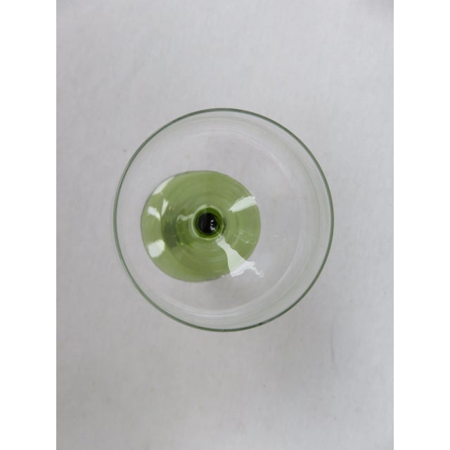 Antique Art Nouveau Wine Glasses, Set of 7 For Sale - Image 6 of 10